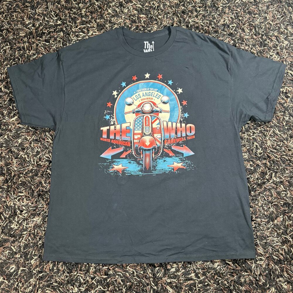 The Who North American Farewell Tour Los Angeles Sz 3XL Black Shirt New‎